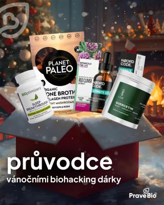 🎁 BIOHACKING DÁRKOVÝ PRŮVODCE 2025 Dárky, které nezůstanou ležet ve skříni. Ale zlepší život. Letos místo “něčeho” darujte...